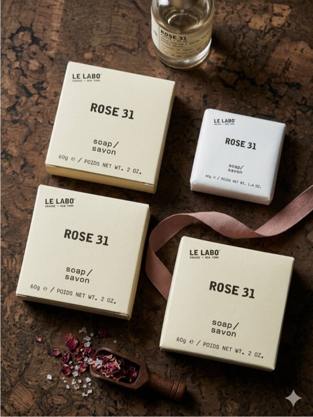 Le Labo Rose 31 Bar Soap - 4 bars, BNIP